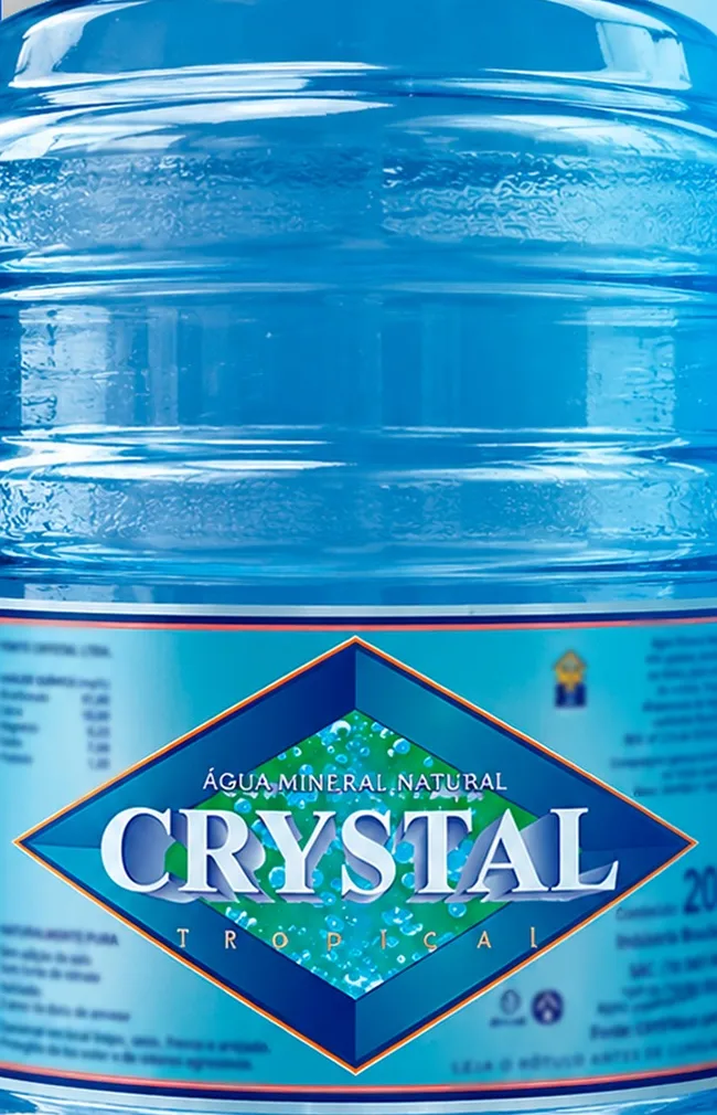 Garrafão de 20 litros de água mineral natural Crystal Tropical
